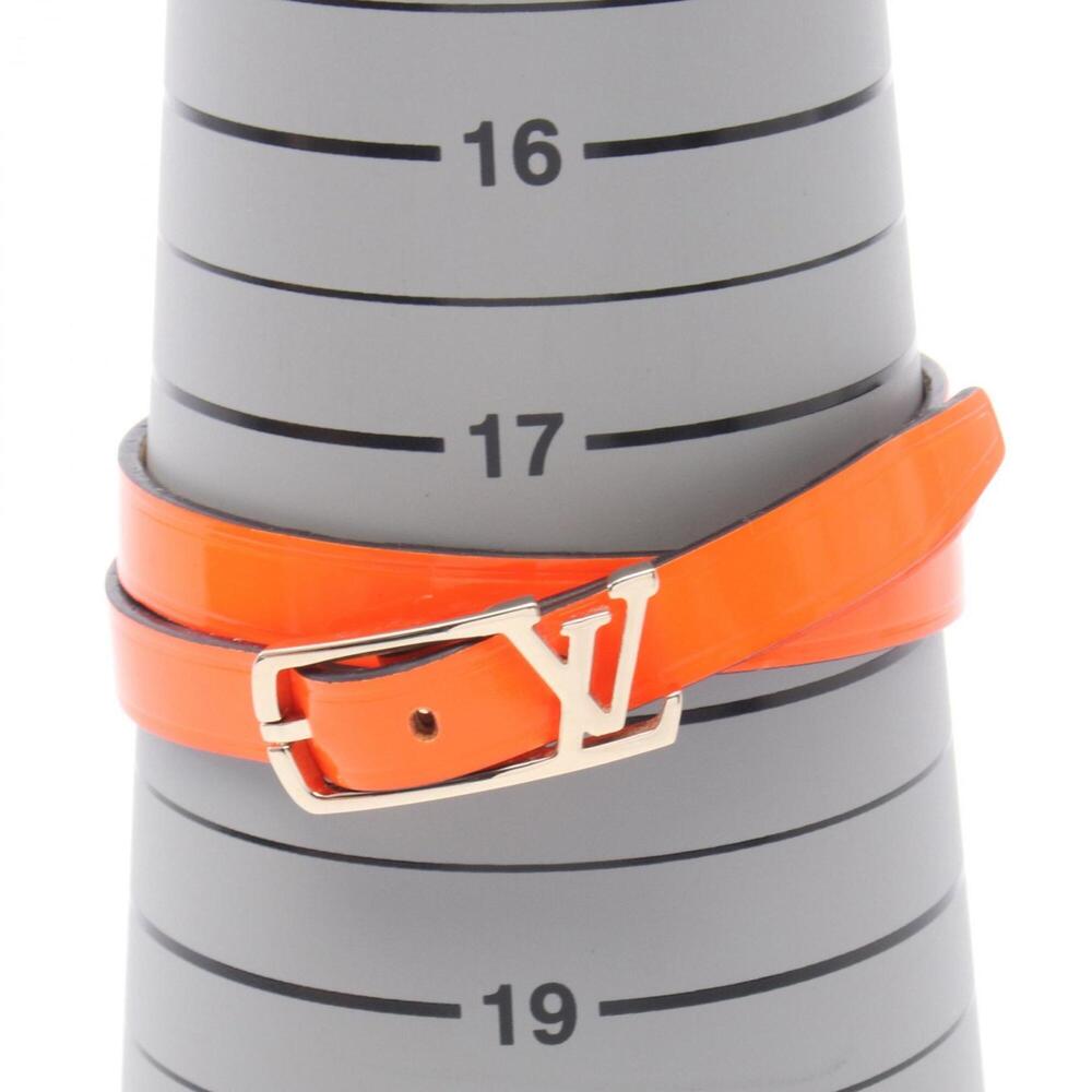 LOUIS VUITTON Orange Leather Charm Bracelet - Picture 6 of 6